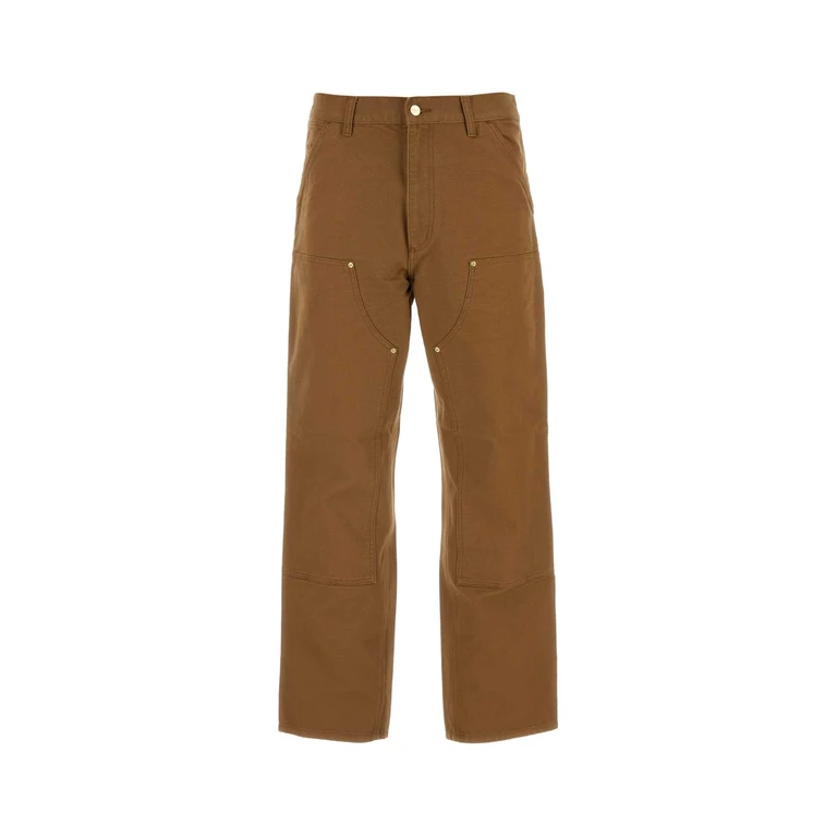 Carhartt Wip Biscuit Cotton Double Knee Pant Black Pantaloni - Men