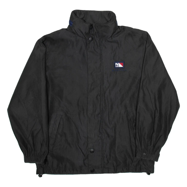 NAUTICA Mens Coat Black Hooded M