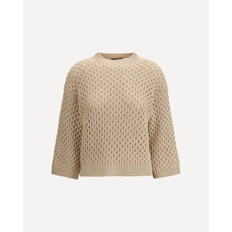 Pull Fabiana Filippi en fil Platinum avec micro-paillettes