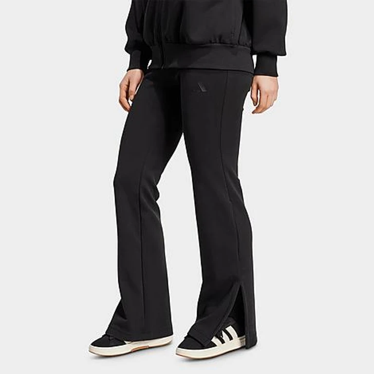 adidas Women's Sportswear Soft Lux Flared Pants in Black Size: XS