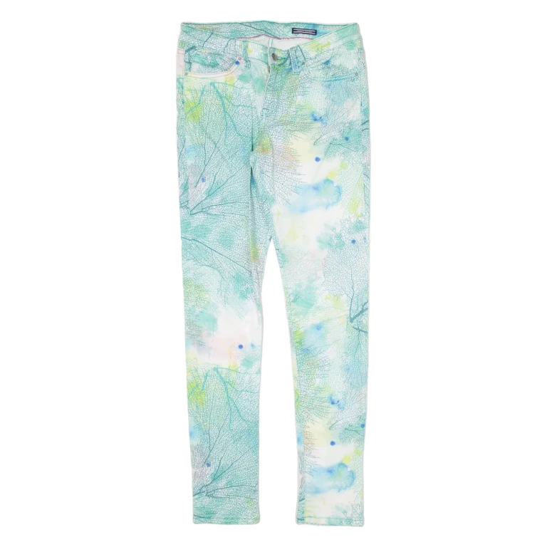 TOMMY HILFIGER Womens Trousers Blue Slim Skinny W27 L32