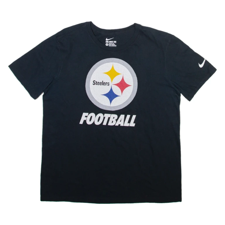NIKE Pittsburgh Steelers Mens T-Shirt Black USA M
