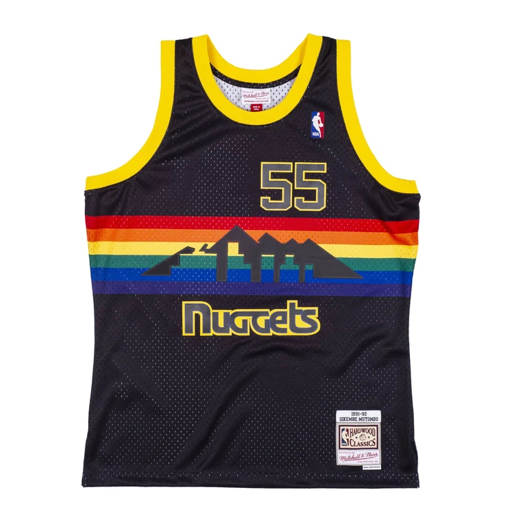 Men's NBA Reload Swingman Jersey Nuggets 1991 Dikembe Mutombo Jerseys