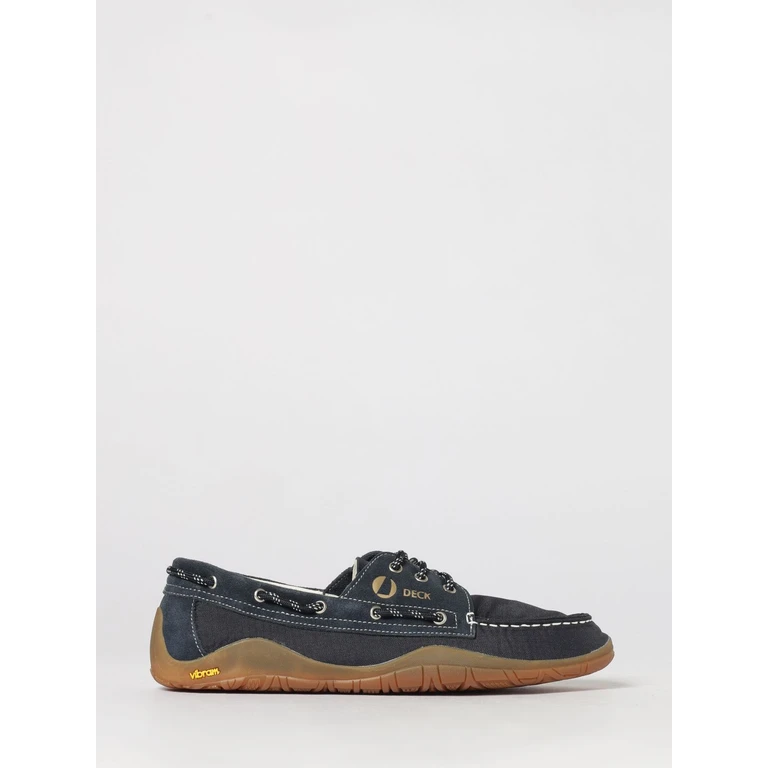 Suede and Nylon Boat Shoes with Embroidered Logo (B70100LH9014F03800)