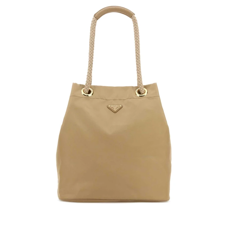 Brown Re-Nylon Large Prada Mariner Bucket Bag Brandy Borse A Secchiello - Women