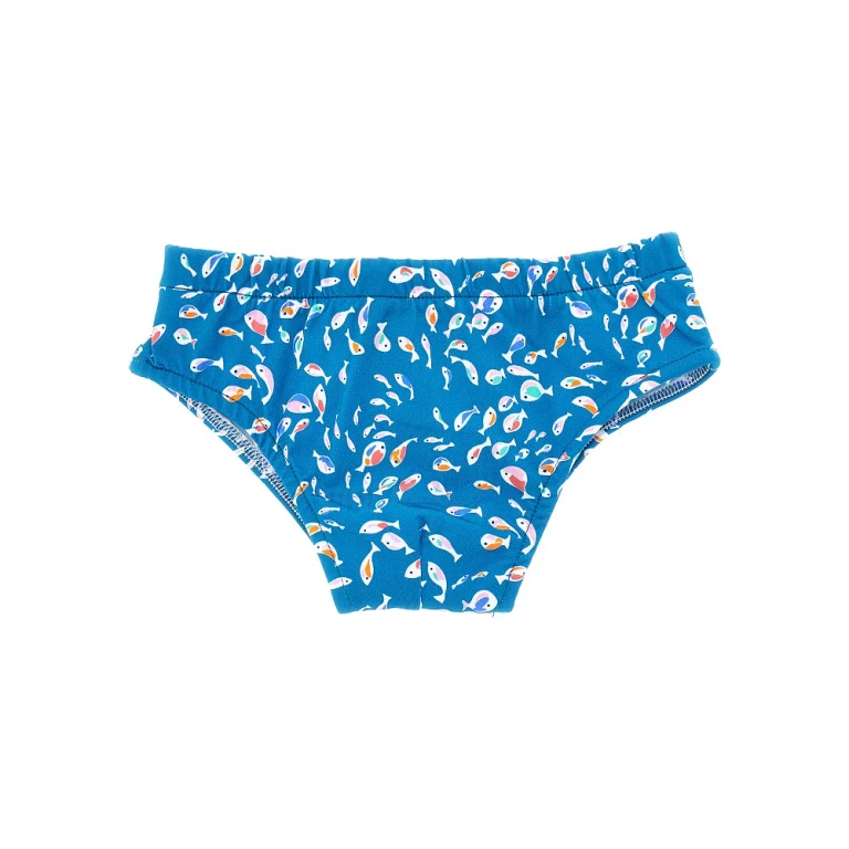 Fish print swimslip Kids 3Y