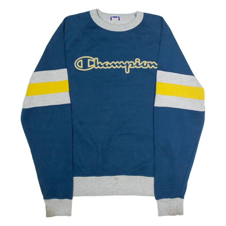 CHAMPION Mens Sweatshirt Blue Crew Neck M