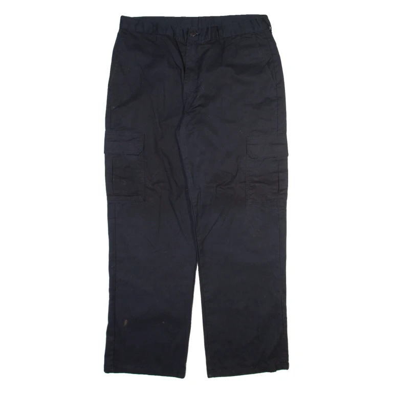 DICKIES Cargo Mens Trousers Black Regular Straight W36 L32