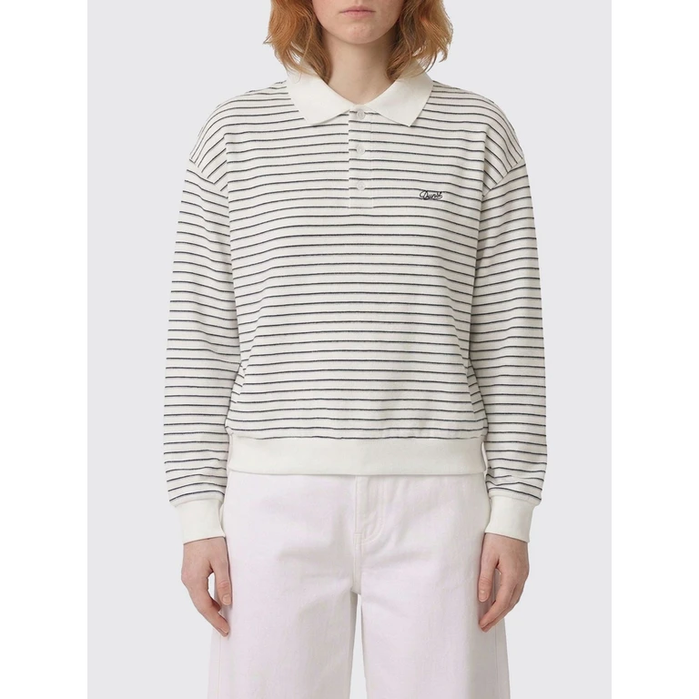 Polo Shirt Woman color Ivory (UDTS6A120IVORYSTRIPE)