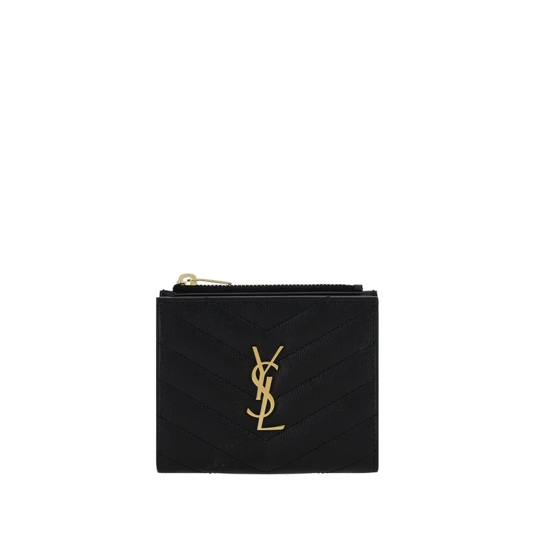 Black Calf Leather Bos Taurus Wallet - Women