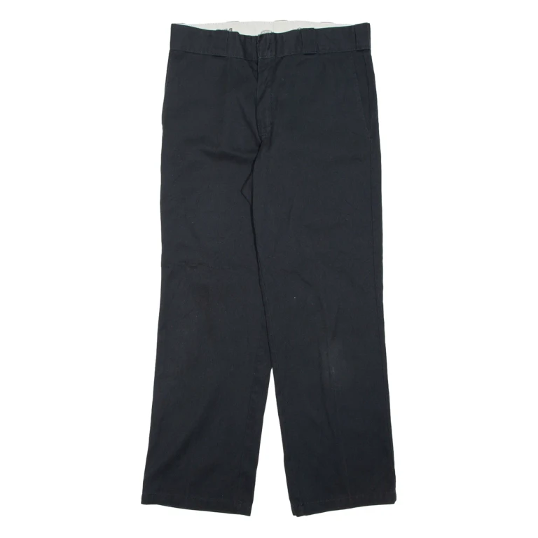 DICKIES Chino Mens Trousers Black Regular Straight W30 L30