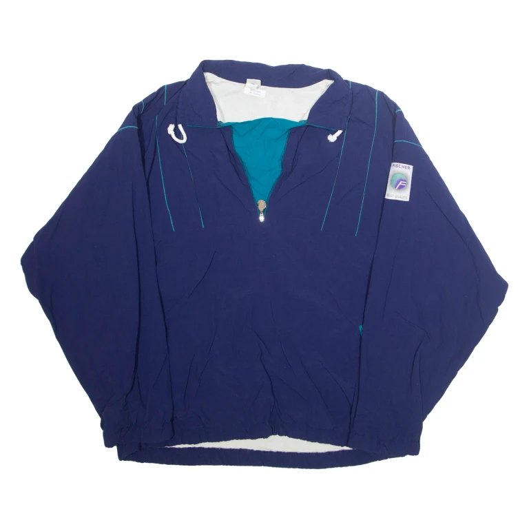 EIN FISCHER MODELL Mens Pullover Jacket Blue XL