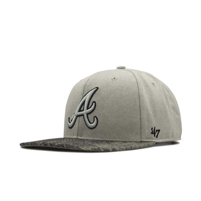 Men's Atlanta Braves Snakeskin Strapback Cap