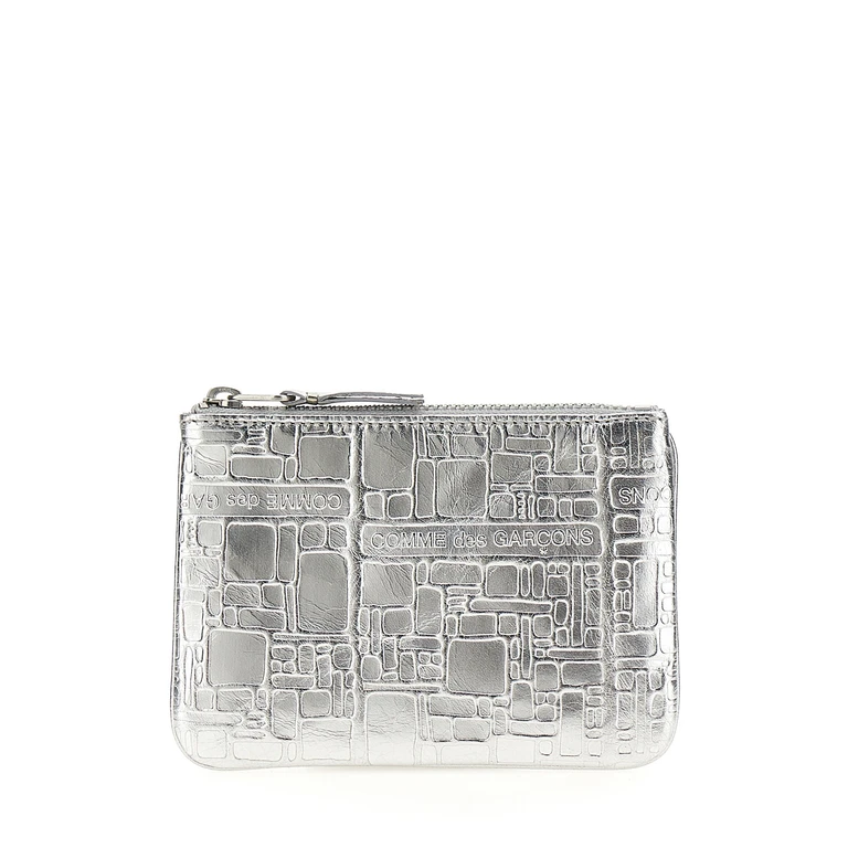 Comme des Garçons Silver Calfskin Cardholder Accessory - Women