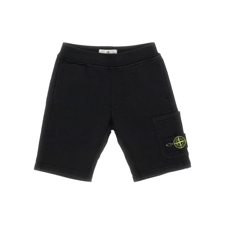 Pantaloncini in felpa Stone Island per bambino con badge logo (8 anni)