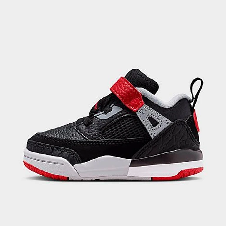 Jordan Kids Toddler Spizike Low Casual Shoes in Black/Wolf Grey/White Size: 2.0