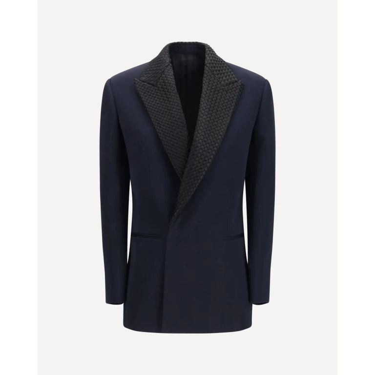 BOTTEGA VENETA Single breasted Jacket with intrecciato motif Female 38