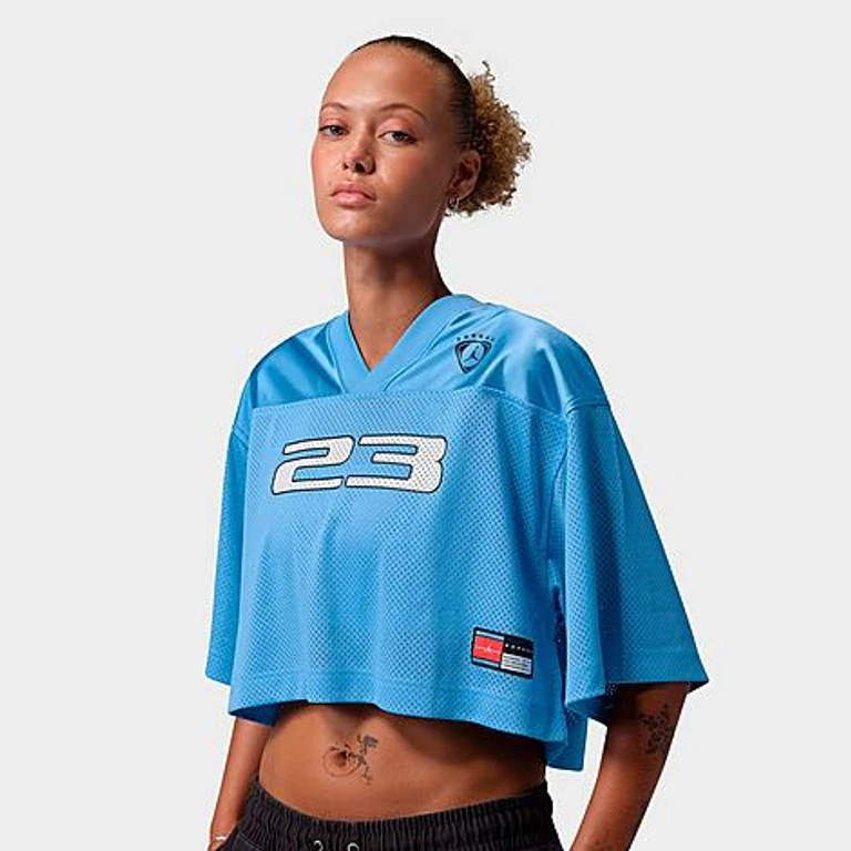 Women's Brooklyn Short-Sleeve Jersey Top in University Blue Size: XS