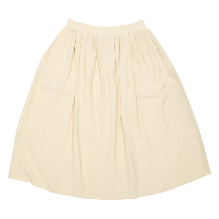 Womens A-Line Skirt Yellow Knee Length XS