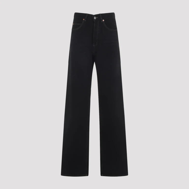 V-Waist Long Baggy Jeans