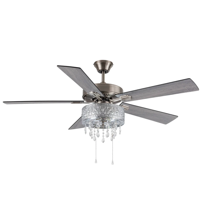 Ceiling Fan Chandelier (no remote, bulbs included)