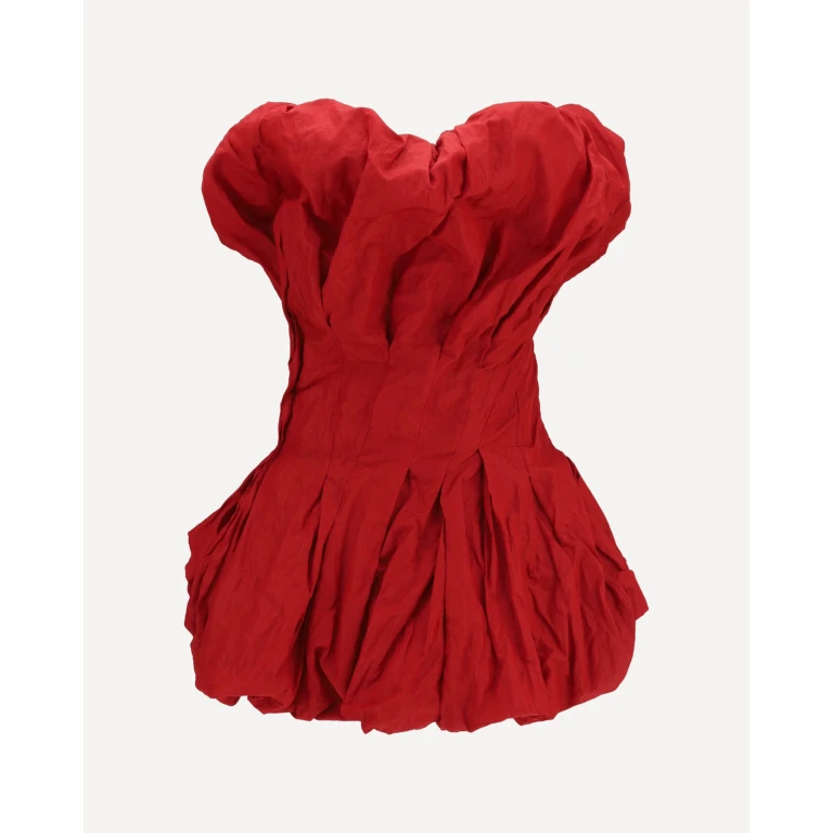 Draped mini Dress with balloon hem Female 36