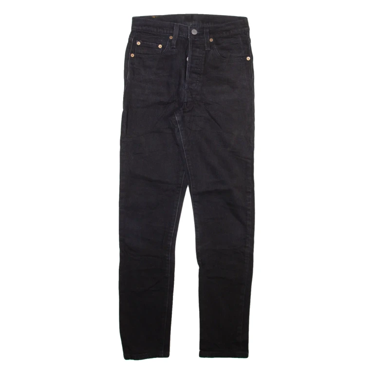 LEVI'S 501S Jeans Womens Grey Skinny Straight W24 L30