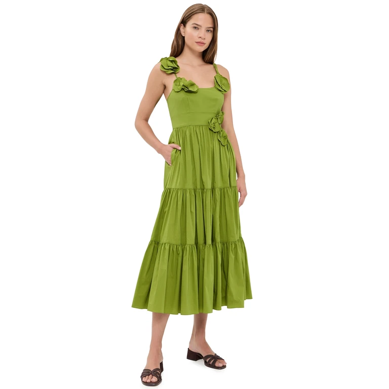 Cinq à Sept Kael Dress dark lime 16