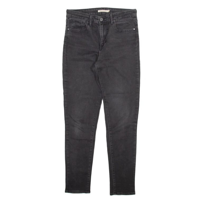 LEVI'S 721 Womens Jeans Grey Slim Skinny Stone Wash W29 L30
