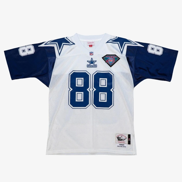Men's NFL White Jersey Cowboys 1994 Michael Irvin