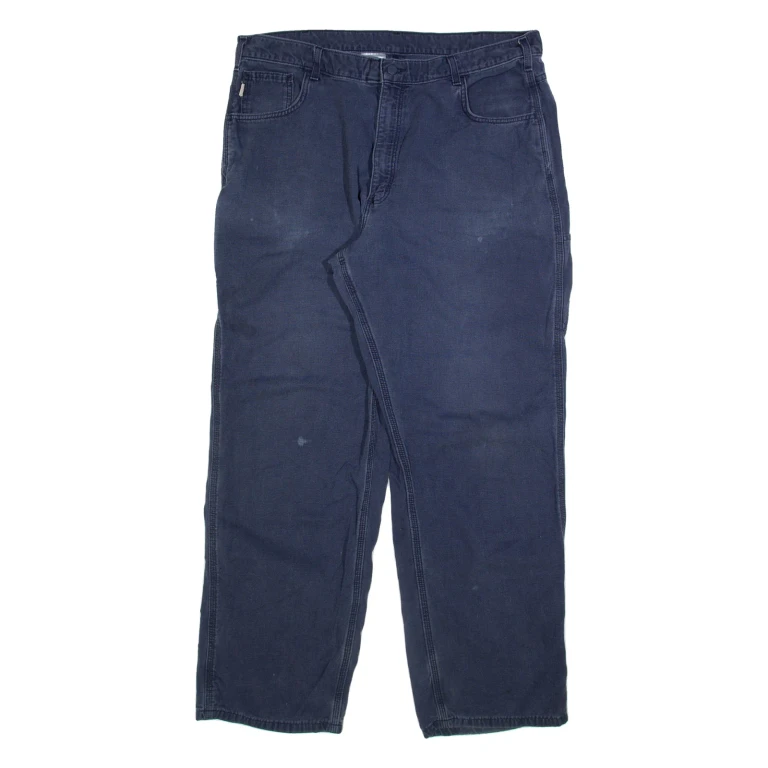 CARHARTT Mens Trousers Blue Relaxed Straight W40 L32