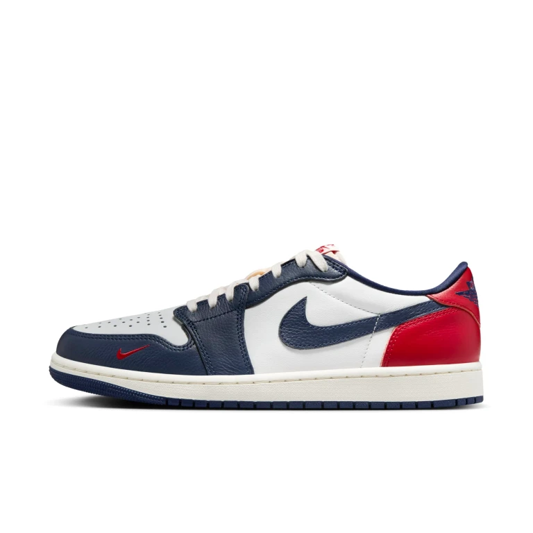 Men's Retro 1 Low 'Gym Red & Midnight Navy' Sneakers