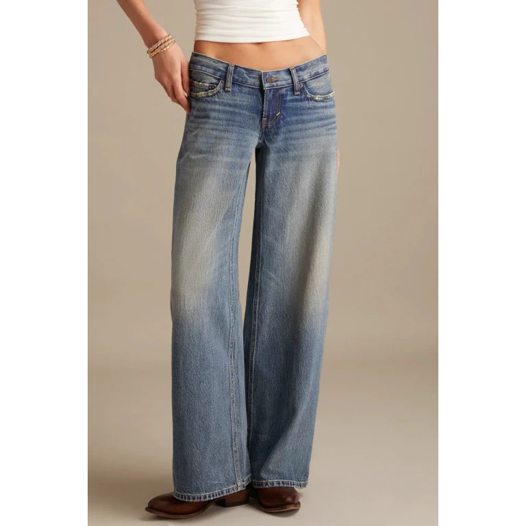 Women's Super Low Rise Ultra Wide - Get Low Wash