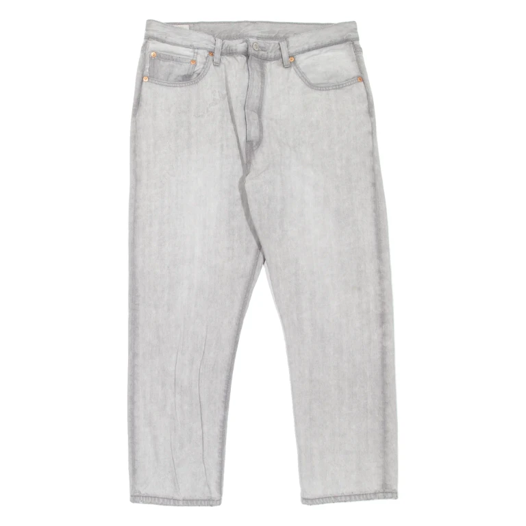 LEVI'S 501 BIG E Jeans Womens Grey Regular Straight W32 L26