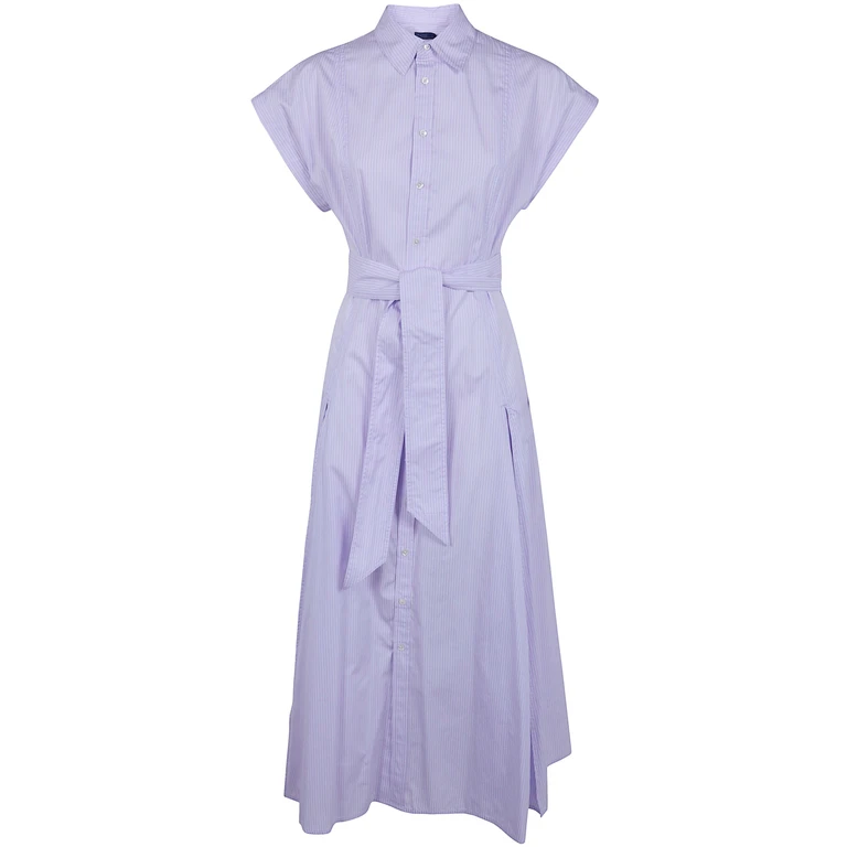 POLO RALPH LAUREN Short Sleeves Shirt Midi Dress (211A96363)