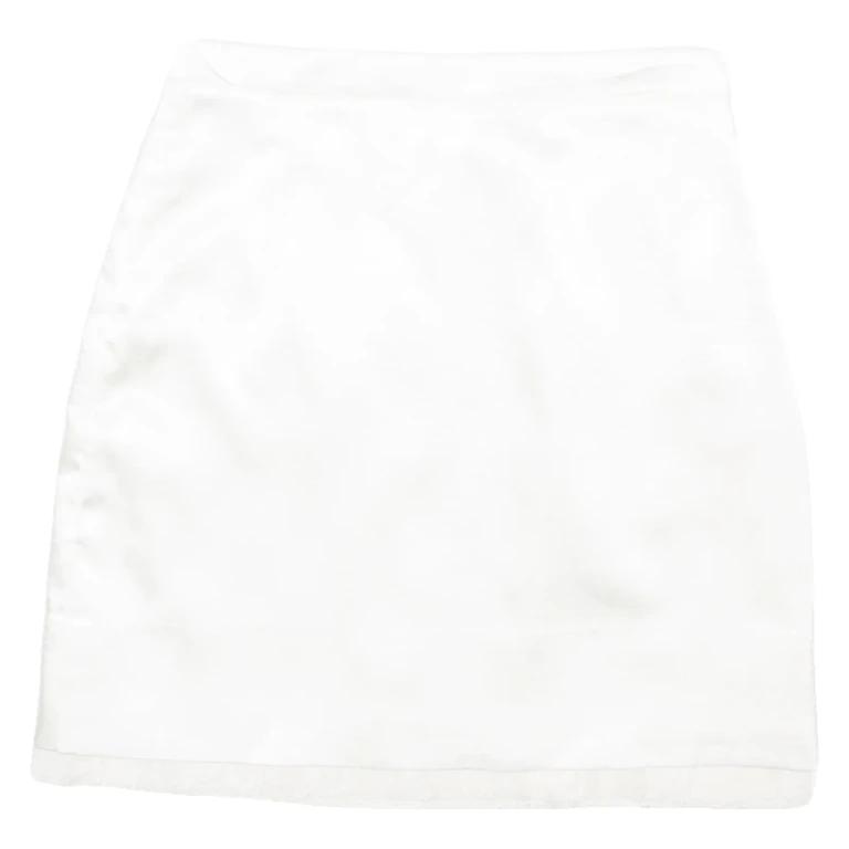 Womens Straight Skirt White Knee Length M