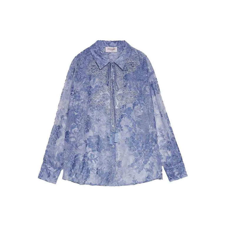 Ermanno Scervino Chemise - Denim (D48EK056E66MF156)