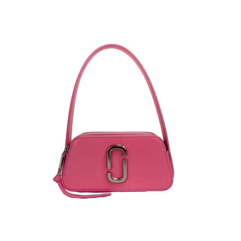 Marc Jacobs The Slingshot Leather Shoulder Bag Silver - Women