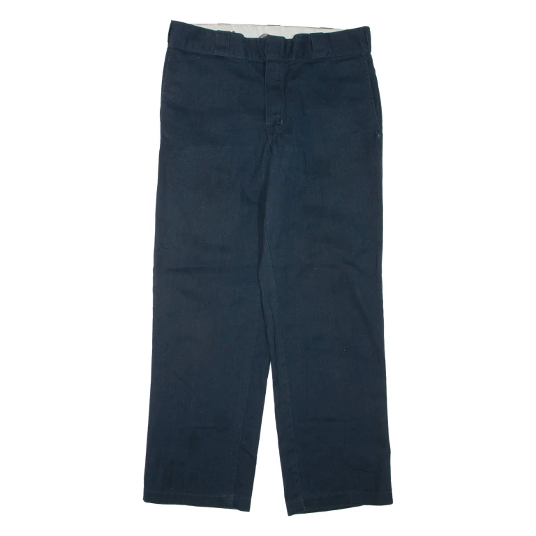 DICKIES Mens Trousers Blue Regular Straight W32 L30