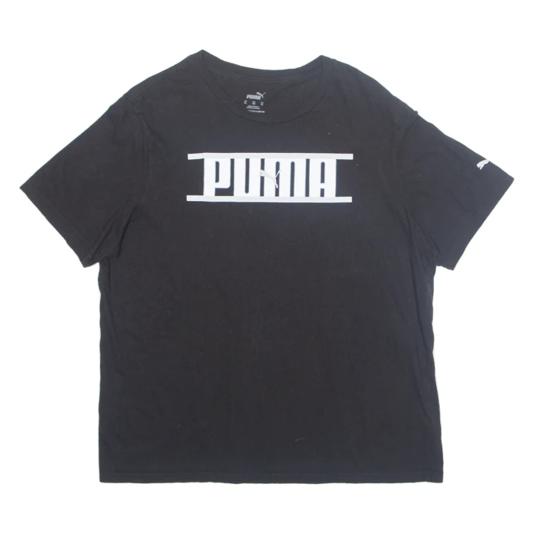 PUMA Mens T-Shirt Black XL