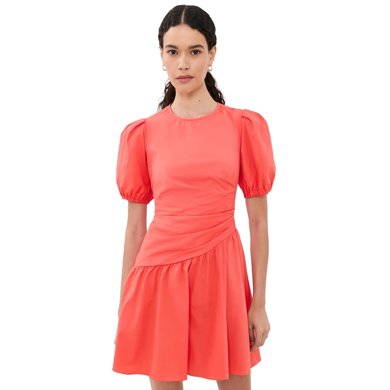 Shoshanna Milton Dress Tangerine 4