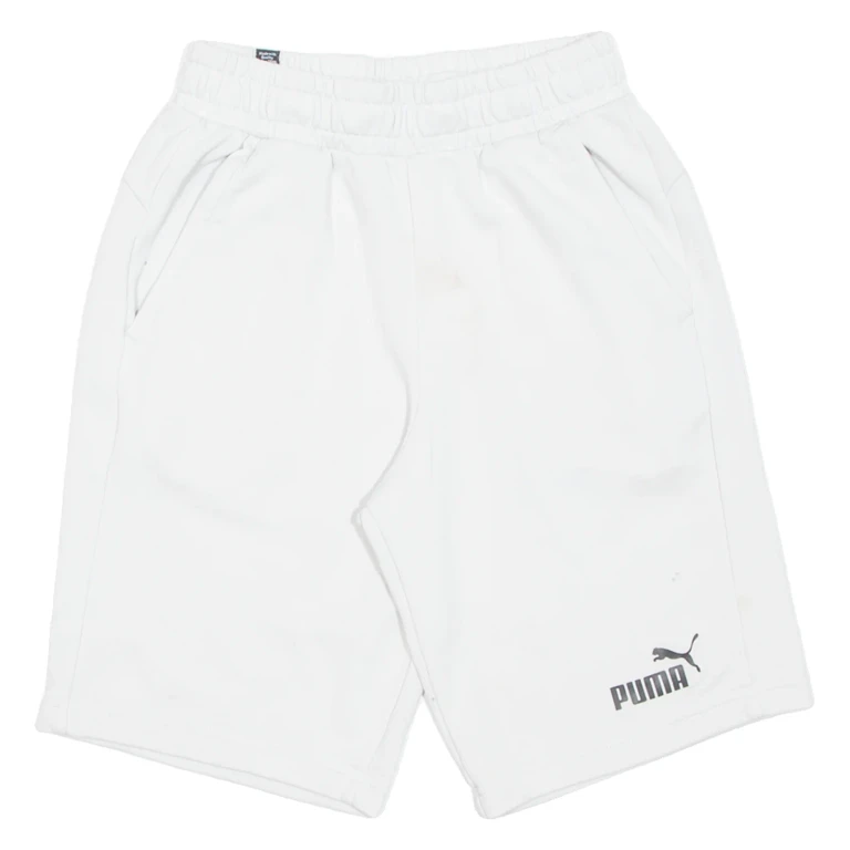 PUMA Mens Casual Shorts White S W24
