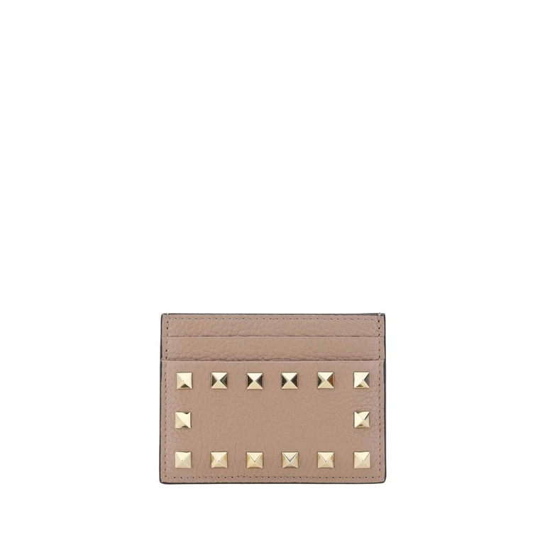 Valentino Garavani Beige Calf Leather Bos Taurus Wallet - Women