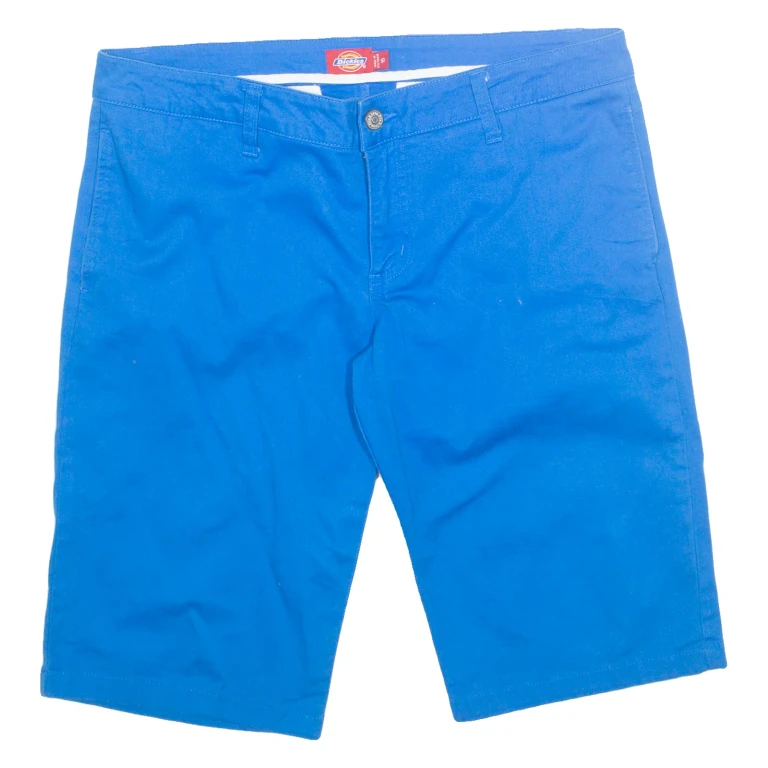DICKIES Womens Workwear Shorts Blue L W35
