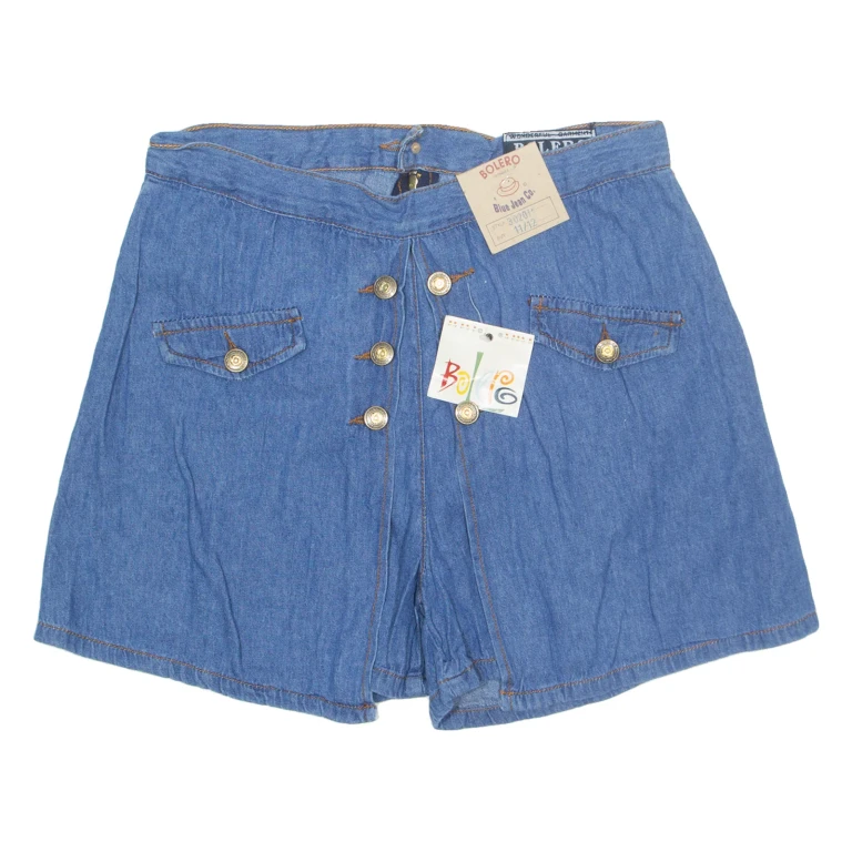 BOLERO Womens Denim Shorts Blue M W29