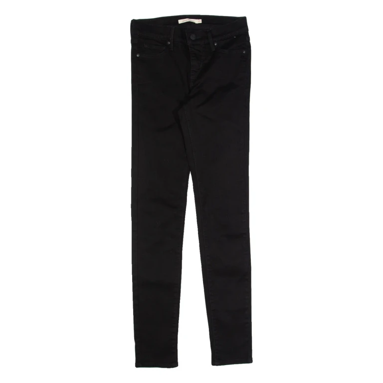 LEVI'S 311 Shaping Womens Trousers Black Slim Skinny W25 L30