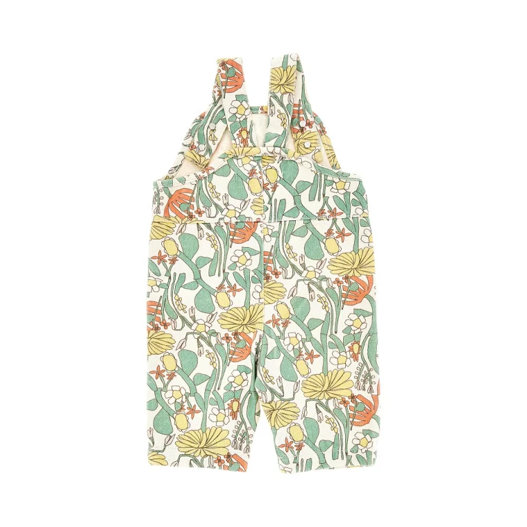 BOBO CHOSES Cotton overalls with floral print Kids 6M