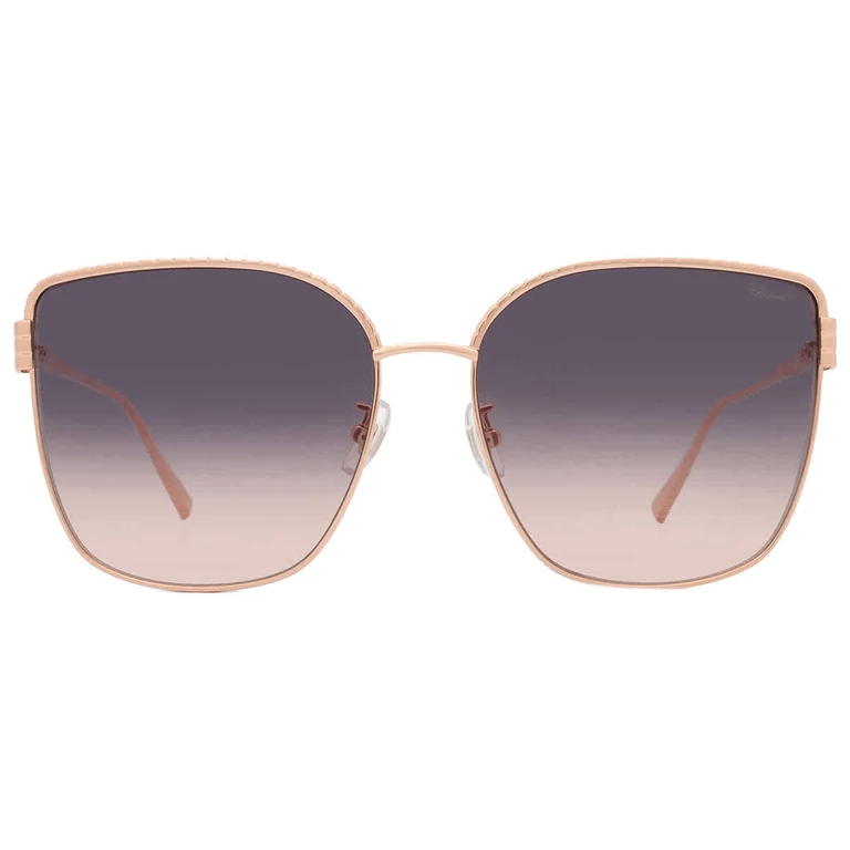 Chopard Smoke Orange Gradient Butterfly Ladies Sunglasses SCHG67M 08FC 63