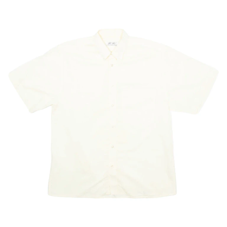 RIAN RUCCI Mens Shirt Cream Crazy Pattern M