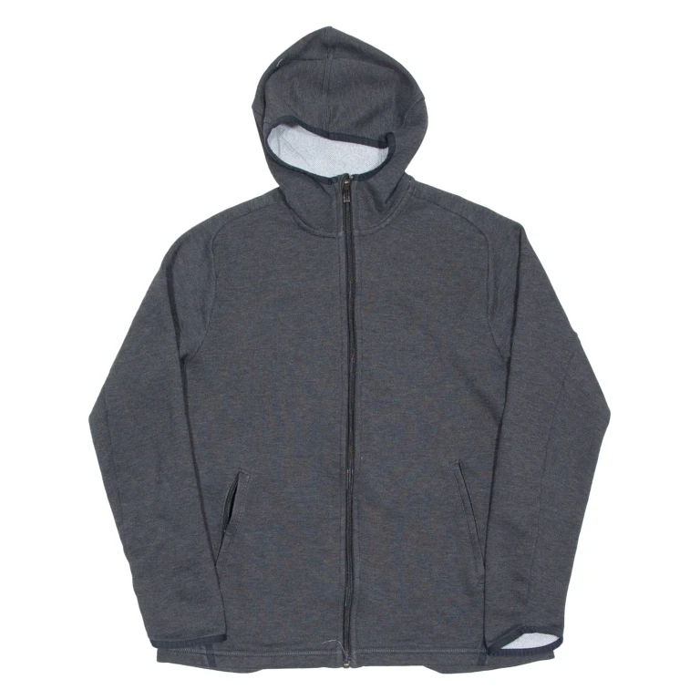ADIDAS Womens Grey Hoodie Full Zip M